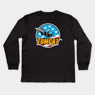 F-14 Tomcat Patch Kids Long Sleeve T-Shirt